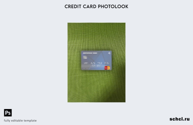 цифровая загрузка США Ameriprise Bank Mastercard Photolook передний шаблон